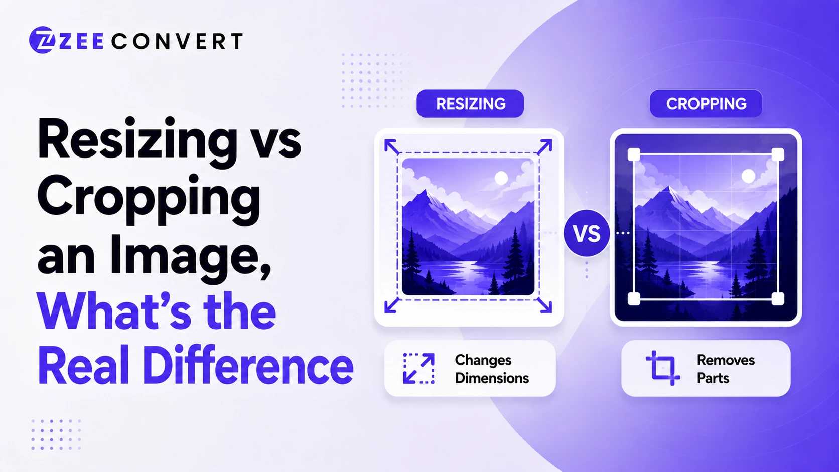Resizing vs Cropping an Image - What's the Real Difference